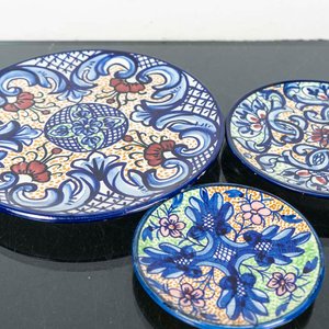 Lote de 3 Platos de Cerámica Española Decorada - imagen 2