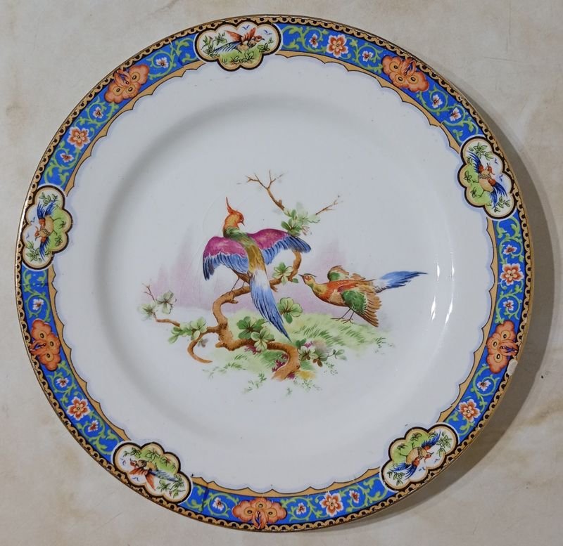 Plato Antiguo Porcelana Inglesa Royal Vitreous John Maddock & Sons Principios Siglo XX