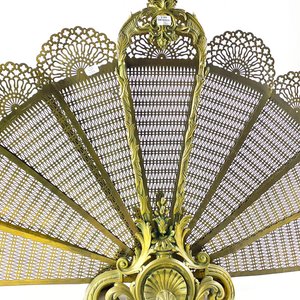 Chispero de Bronce Estilo Abanico con Detalles Ornamentales - imagen 3
