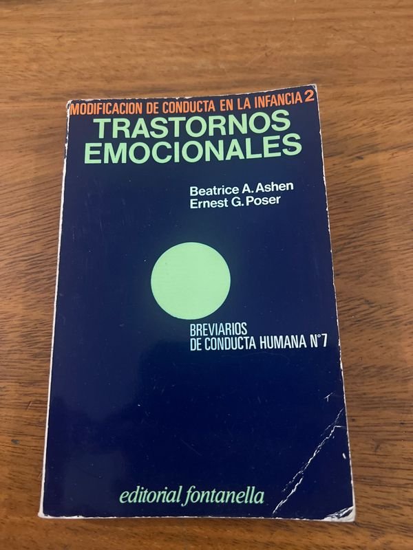 Libro Trastornos Emocionales de Beatrice A. Ashen y Ernest G. Poser