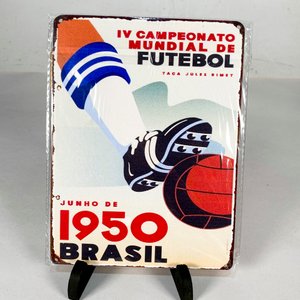 Cartel Decorativo "IV Campeonato Mundial de Fútbol 1950 Brasil" - imagen 2
