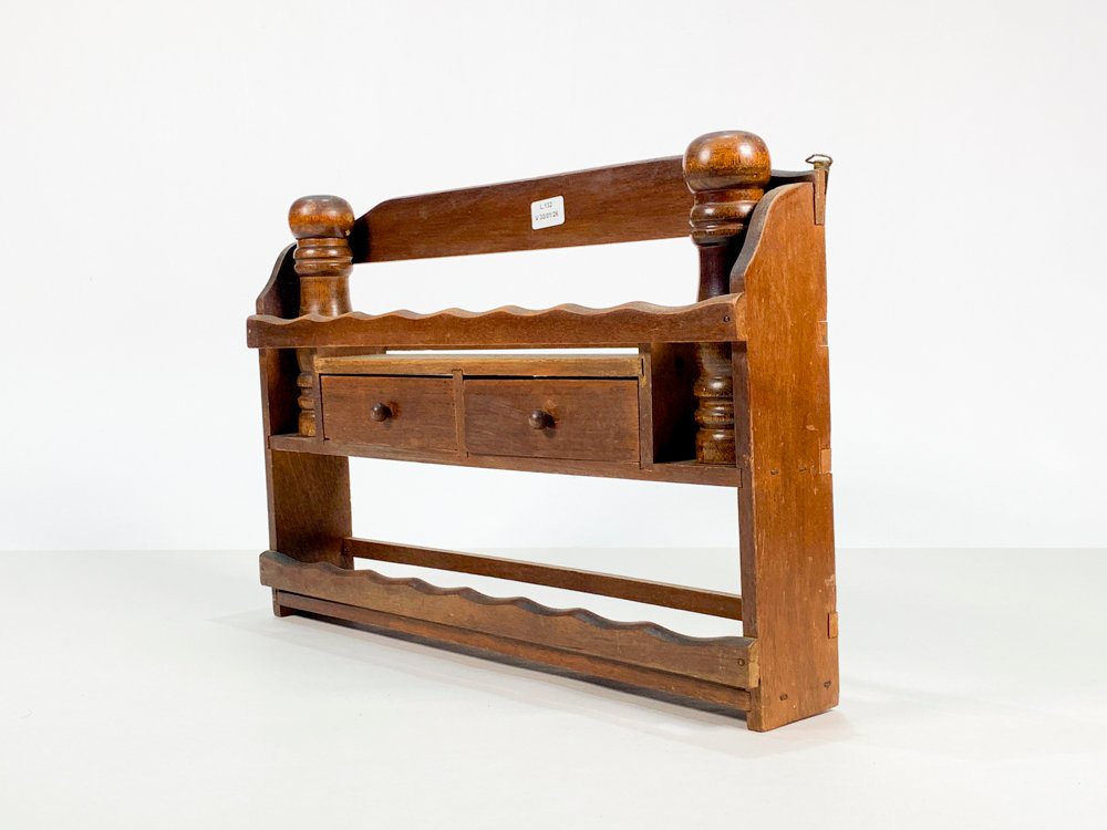 Especiero en madera con pimentero y salero - imagen 2