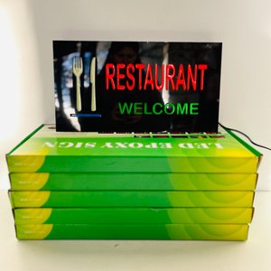 Lote siguiente: Pack de 5 Carteles LED "Restaurant Welcome"