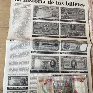 Lote de Billetes Antiguos Uruguayos y Documento Histórico - imagen 3