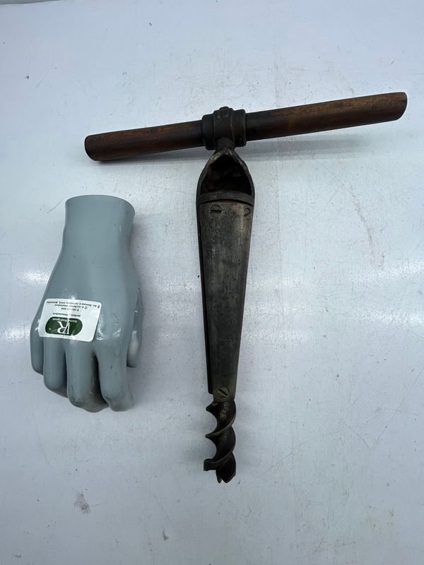 Antigua Mecha de Acero y Madera N° 10
