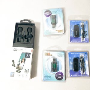 Pack 5 Piezas: 2 Micrófonos Inalámbricos K9, 2 Receptores Bluetooth y 1 Adaptador de Sonido USB - imagen 2
