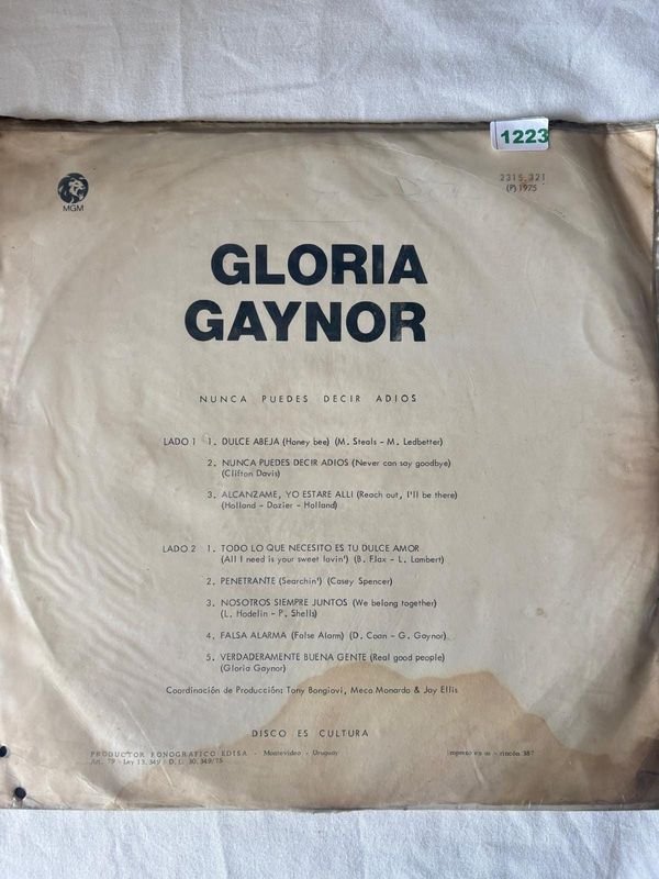 Disco de Vinilo Gloria Gaynor "Nunca Puedes Decir Adiós"
