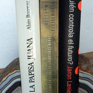 Tres Libros: La Papisa Juana, El Libro En Que Desapareció El Mundo y ¿Quién Controla El Futuro? - imagen 3