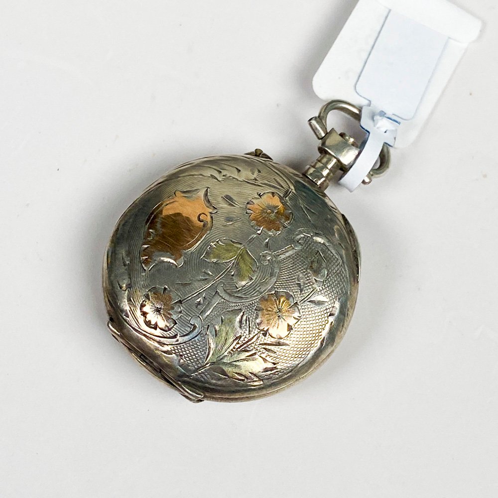 Reloj de bolsillo con caja de plata francesa - imagen 3