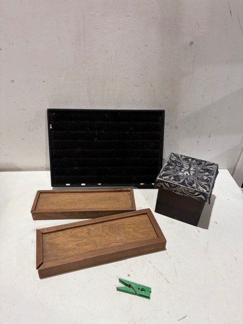 Organizador de Anillos y Bandejas de Madera