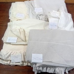 Lote de 6 Cortinas Blancas y Crudas con Diversas Texturas y Medidas - imagen 1