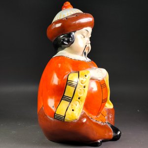 Sahumerio de Porcelana con Figura de Dignatario Chino, 19cm - imagen 6