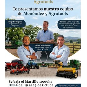 Lote anterior: Equipo de Menéndez & Agrotols: Presentación de Maquinaria Agrícola