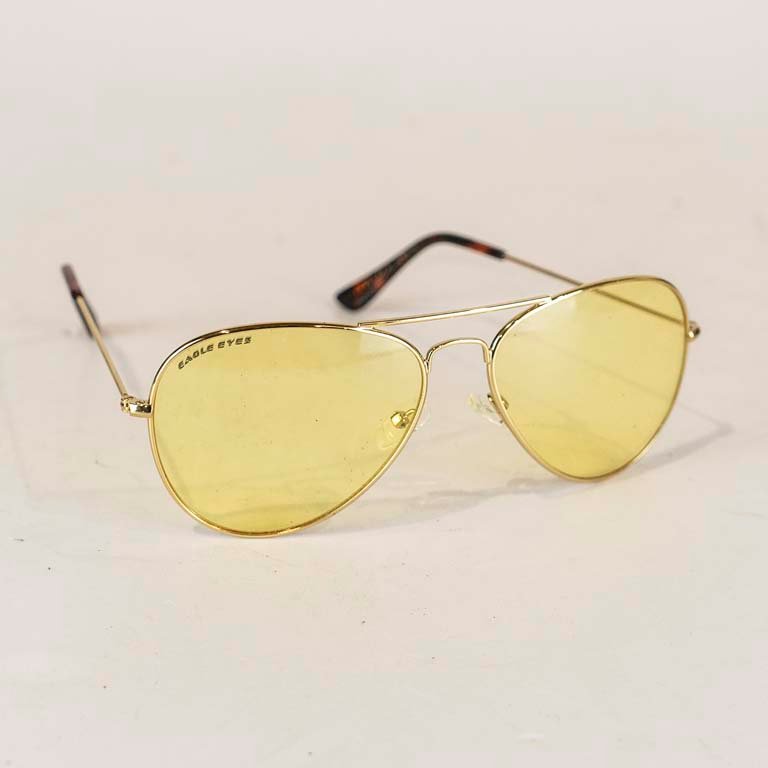 Lote anterior: Gafas de sol de aviador con lentes amarillas y marco de oro