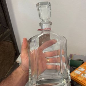 Botella de Whisky de Vidrio con Dos Vasos - imagen 3