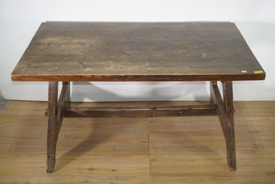 Mesa rústica en pino con clavijas - imagen 5