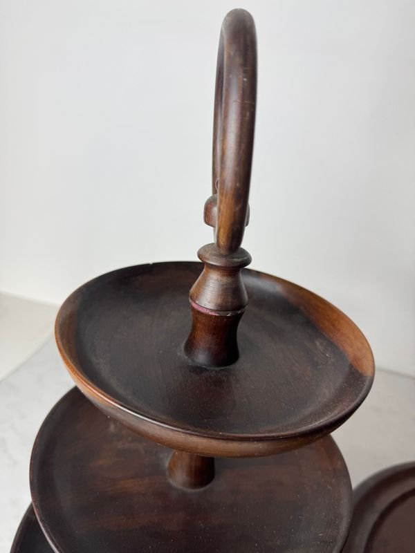 Prestigioso soporte de 3 niveles en madera dura - imagen 7