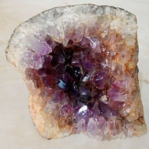 Geoda Natural de Ametrino (Bolivianita) con Cristales de Amatista y Citrino - imagen 3