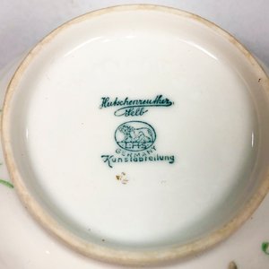 Alhajero de Porcelana Alemana Hutschenreuther Blanco Floral con Detalles Dorados - imagen 4