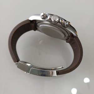 Réplica Reloj Rolex Cosmograph Daytona Esfera Gris Tramada Acero Oysterflex - imagen 9