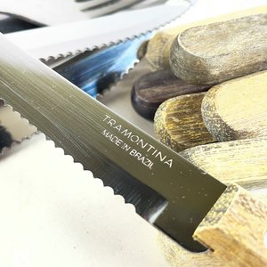 Lote de Cubiertos y Utensilios de Servir: Madera, Peltre y Acero Inoxidable - imagen 6