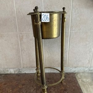 Pedestal de Bronce con Portamaceta Estilo Clásico - imagen 3