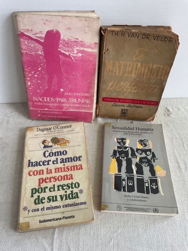 Lote de 4 Libros sobre Relaciones de Pareja y Sexualidad Humana