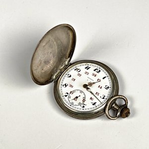 Reloj de Bolsillo Juvenia Caja de Plata con Grabados Florales - imagen 2