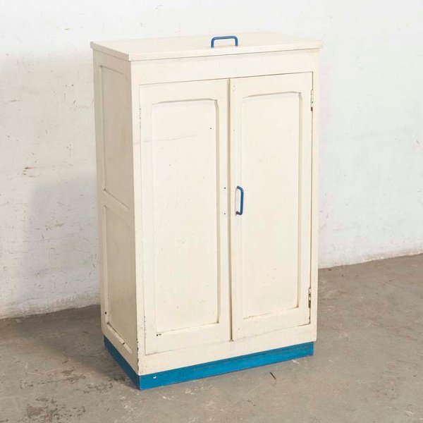 Mueble de Cocina Blanco con Puertas Frontales y Superior Abatible