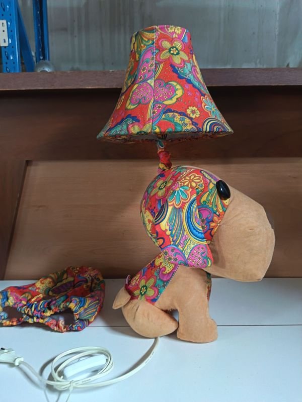 Velador Perrito Infantil Diseño Psicodélico