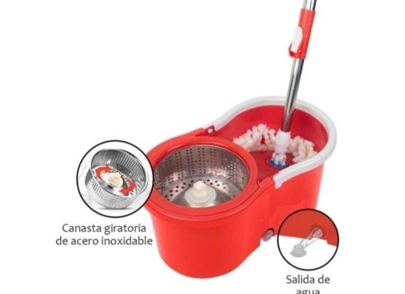 Mopa con Balde Centrifugador y Accesorios