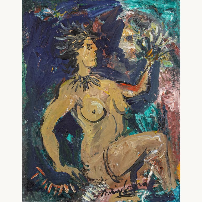 Lote anterior: Santiago Cogorno. Desnudo. Óleo sobre fibra, 50 x 40 cm.