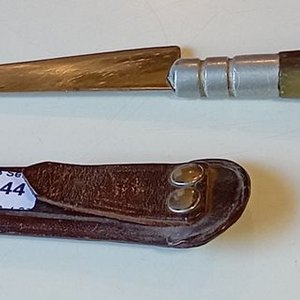 Cuchillo Brasileño Cascavel con Hoja de Acero y Cabo de Guampa con Vaina de Cuero - imagen 2