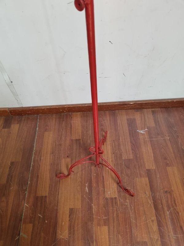 Antiguo soporte para jaula, farol y otros objetos - imagen 2