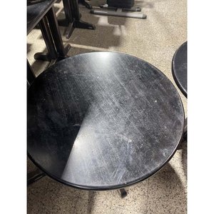 Par de Mesas de Bar Redondas de Madera Delfino Álvarez - imagen 2