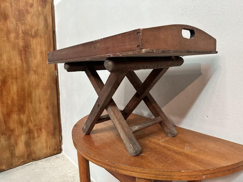 Mesa Auxiliar De Madera - Tabla de madera antigua con diseño clásico - imagen 10