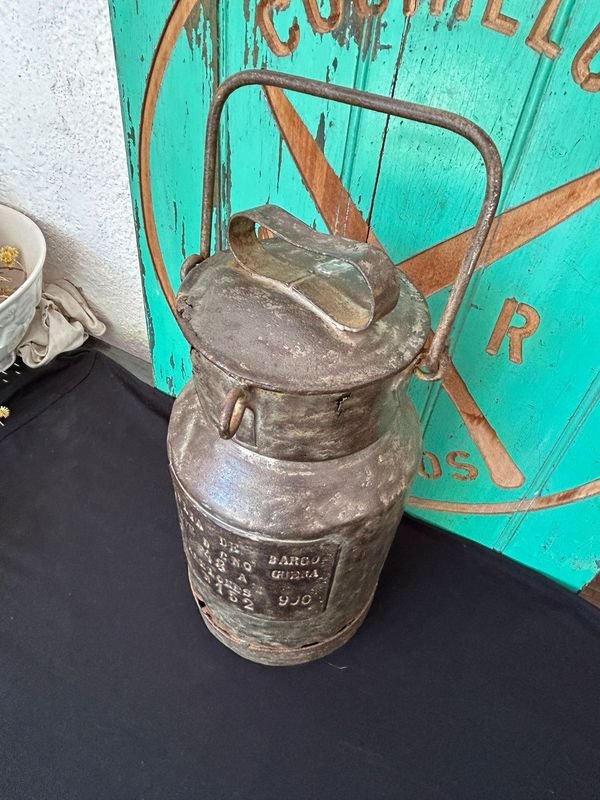 Antiguo tarro lechero de canelones muy decorativo - imagen 3