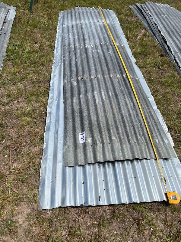 Lote de 5 Chapas Metálicas Onduladas para Construcción