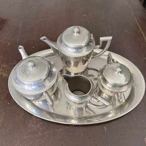 Juego de Té/Café de Alpaca Argentino con Bandeja - imagen 3