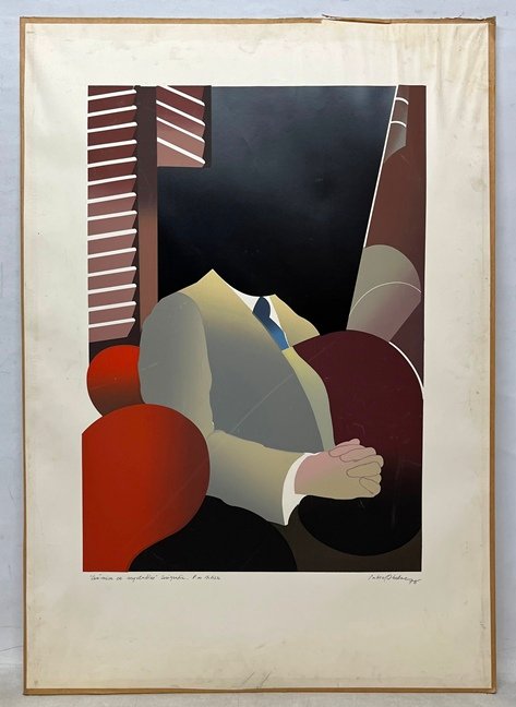 Lote siguiente: Pablo Obelar: Serigrafia 'Cronica en respetables'