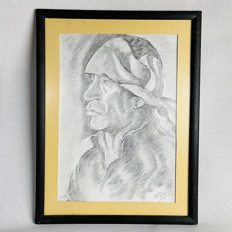 Cuadros de arte acuarela y lápiz firmados - imagen 3