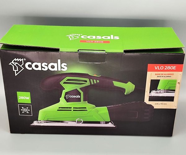 Lijadora Orbital Casals VLO 280E 280W Base Aluminio - imagen 1