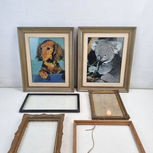 Conjunto de 6 Marcos con Láminas Decorativas y Vacíos - Mascotas y Molduras - imagen 2
