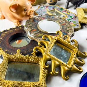 Lote Figuras Decorativas y Espejos Vintage - imagen 5