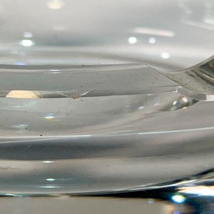 Cenicero Circular de Cristal Hialino Vintage - imagen 4