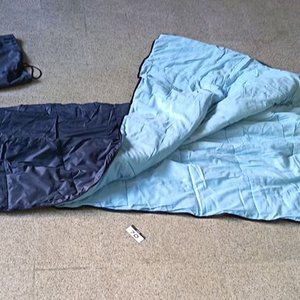 Sobre de Dormir Azul con Funda para Camping - imagen 2