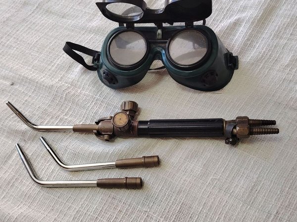 Soplete para soldadura autógena con boquillas intercambiables y antiparras - imagen 3