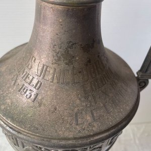 Ánfora de Plata "Lenk Austria" con Motivos Florales y Grabados Históricos - imagen 5