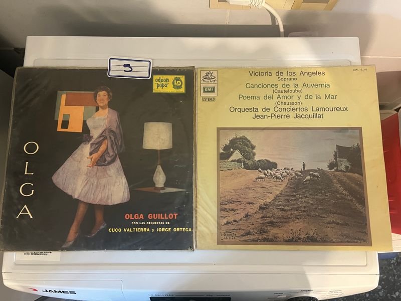 Lote de 2 Vinilos: Olga Guillot y Varios Artistas