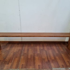 Lote siguiente: Banco Largo Robusto Madera Maciza Diseño Minimalista 239cm